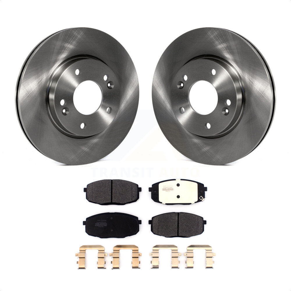 Front Disc Brake Rotors And Semi-Metallic Pads Kit For Kia Soul Hyundai Kona Forte Elantra GT Seltos Forte5 K8F-102662 by Transit Auto