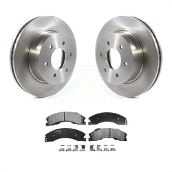 Front Disc Brake Rotors And Semi-Metallic Pads Kit For 2016-2022 Nissan TITAN XD K8F-102673