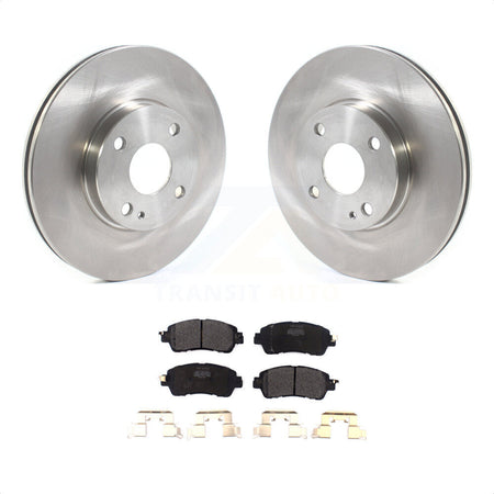 Front Disc Brake Rotors And Semi-Metallic Pads Kit For Toyota Yaris iA Scion K8F-102674 by Transit Auto