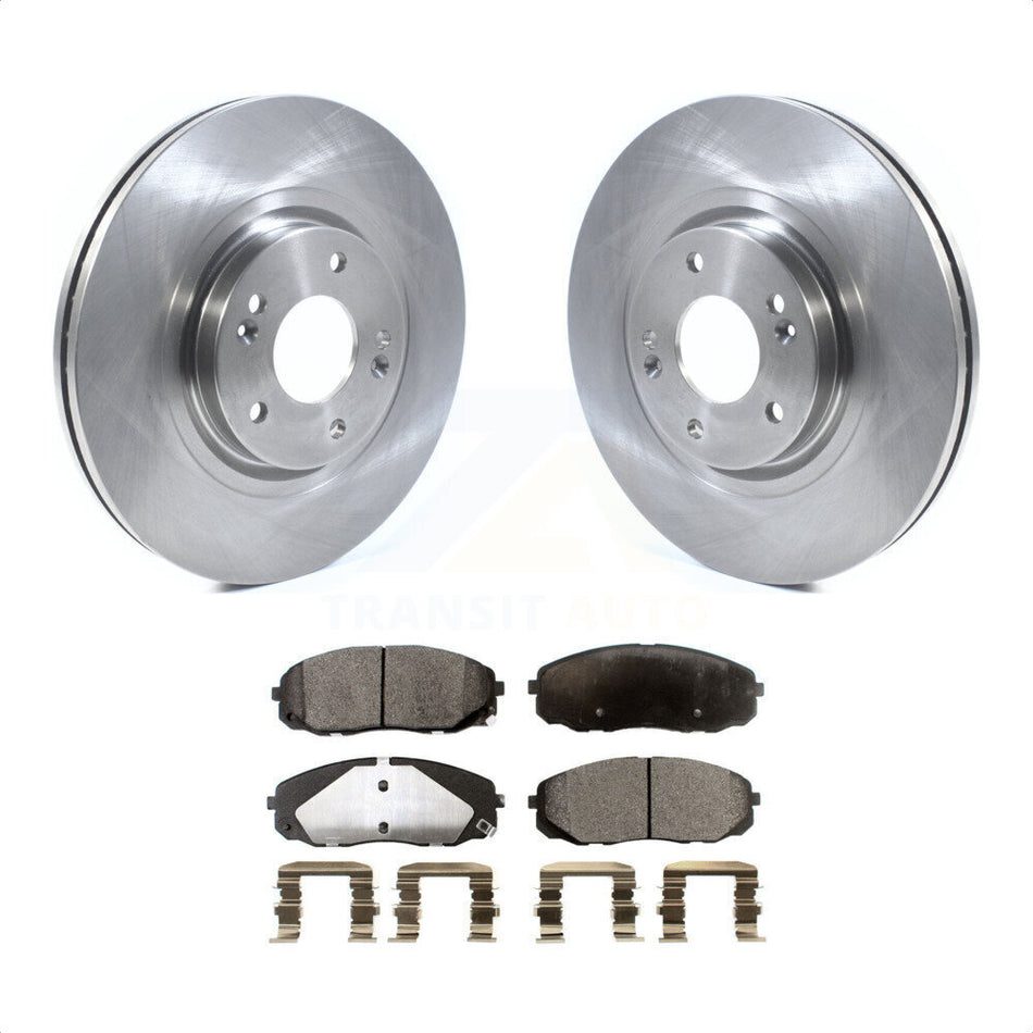 Front Disc Brake Rotors And Semi-Metallic Pads Kit For 2015-2020 Kia Sedona K8F-102679 by Transit Auto