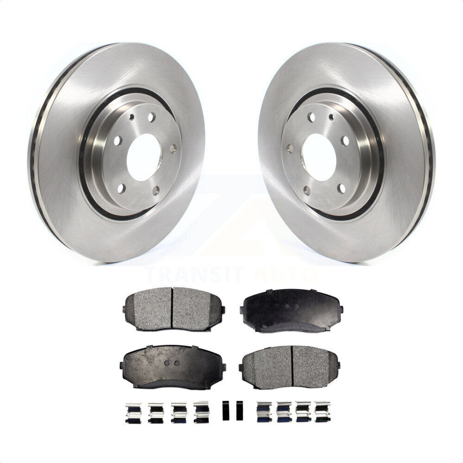 Front Disc Brake Rotors And Semi-Metallic Pads Kit For Mazda CX-5 CX-9 K8F-102682 by Transit Auto