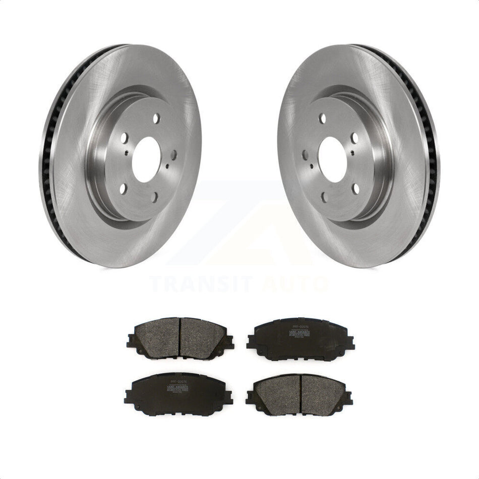 Front Disc Brake Rotors And Semi-Metallic Pads Kit For Toyota Camry RAV4 Lexus ES350 Avalon ES300h UX250h UX200 C-HR ES250 Venza K8F-102683 by Transit Auto