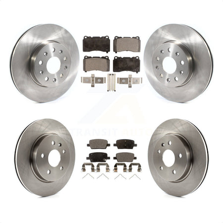 Front Rear Disc Brake Rotors And Semi-Metallic Pads Kit For Chevrolet Camaro K8F-102699 by Transit Auto