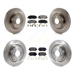 Front Rear Disc Brake Rotors And Semi-Metallic Pads Kit For Land Rover Range Sport Discovery K8F-102727