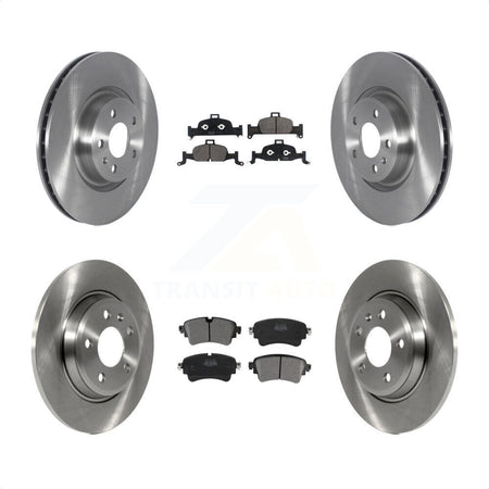 Front Rear Disc Brake Rotors And Semi-Metallic Pads Kit For Audi A4 Quattro K8F-102762 by Transit Auto