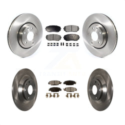 Front Rear Disc Brake Rotors And Semi-Metallic Pads Kit For 2019-2022 Mazda CX-5 Turbocharged K8F-102765