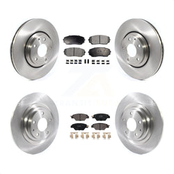 Front Rear Disc Brake Rotors And Semi-Metallic Pads Kit For 2016-2022 Mazda CX-9 K8F-102766