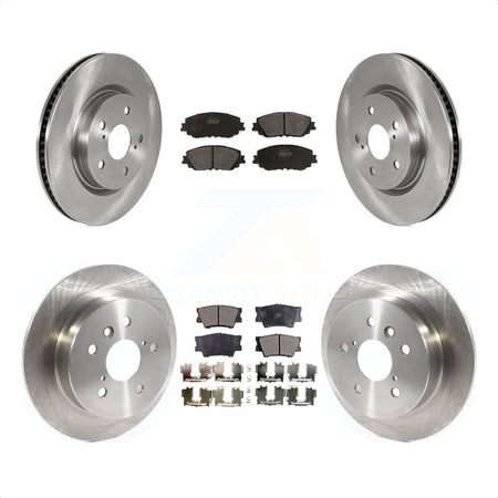 Front Rear Disc Brake Rotors And Semi-Metallic Pads Kit For Toyota Camry K8F-102768 by Transit Auto