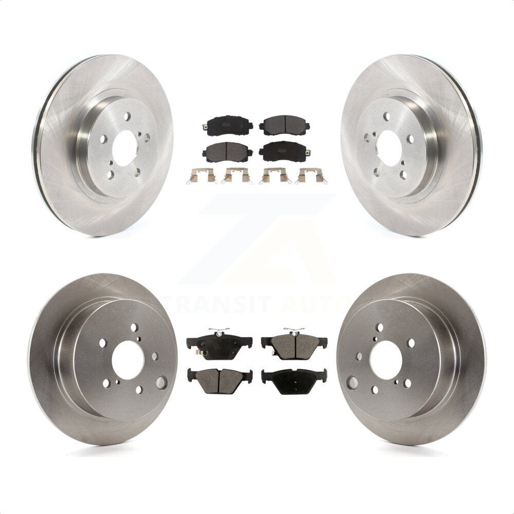 Front Rear Disc Brake Rotors And Semi-Metallic Pads Kit For Subaru Crosstrek K8F-102771 by Transit Auto