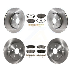 Front Rear Disc Brake Rotors And Semi-Metallic Pads Kit For 2018 Toyota C-HR K8F-102775