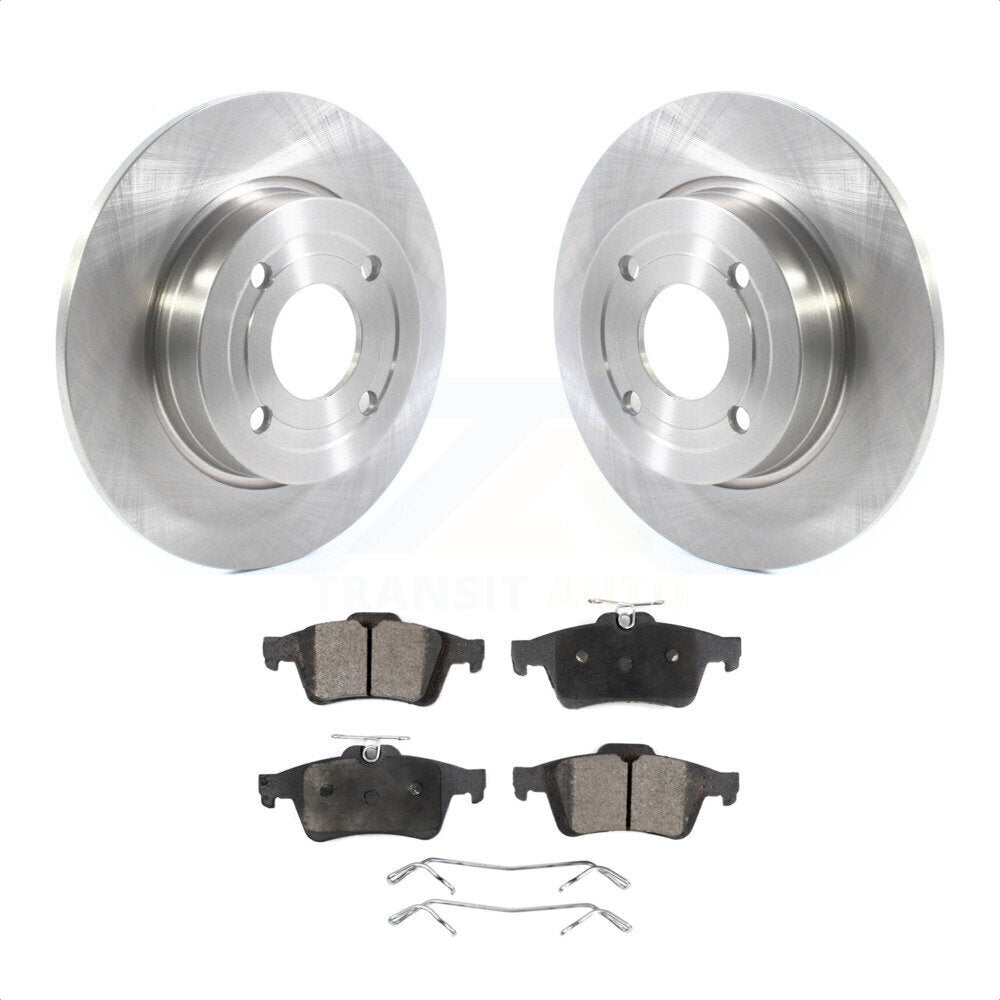 Rear Disc Brake Rotors And Semi-Metallic Pads Kit For Ford EcoSport K8F-102789 by Transit Auto