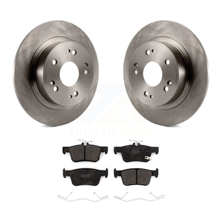 Rear Disc Brake Rotors And Semi-Metallic Pads Kit For 2018-2022 Honda Accord K8F-102791 by Transit Auto