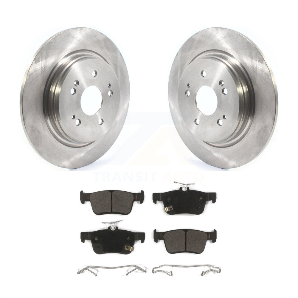 Rear Disc Brake Rotors And Semi-Metallic Pads Kit For 2019-2022 Acura RDX K8F-102809 by Transit Auto