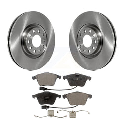 Front Disc Brake Rotors And Semi-Metallic Pads Kit For Audi A4 Quattro K8F-102821