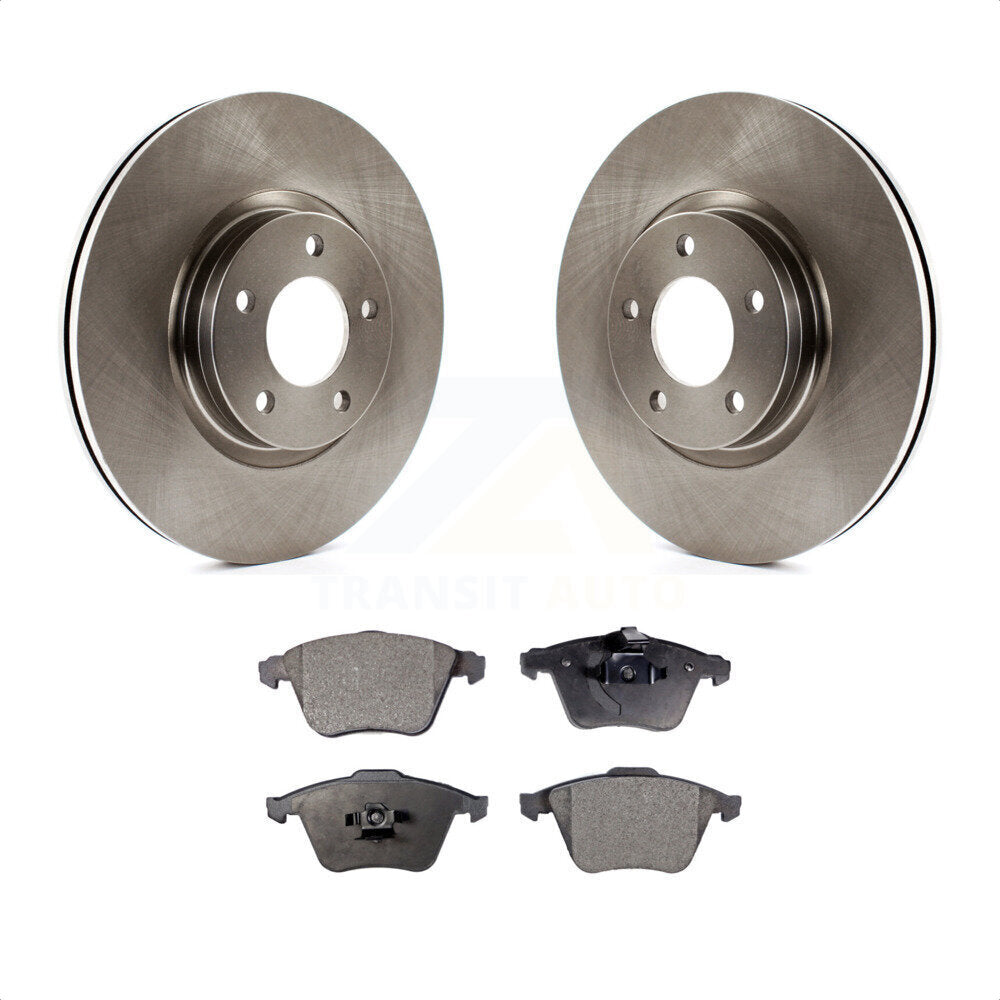 Front Disc Brake Rotors And Semi-Metallic Pads Kit For Mazda 3 K8F-102830 by Transit Auto