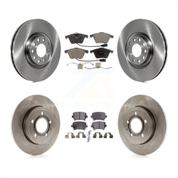 Front Rear Disc Brake Rotors And Semi-Metallic Pads Kit For Audi A4 Quattro K8F-102842