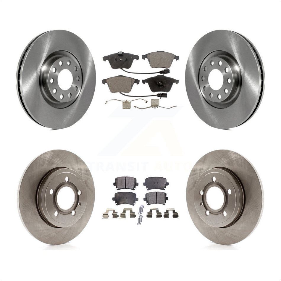 Front Rear Disc Brake Rotors And Semi-Metallic Pads Kit For Audi A4 Quattro K8F-102842 by Transit Auto