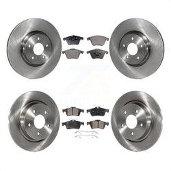 Front Rear Disc Brake Rotors And Semi-Metallic Pads Kit For Volvo S40 C70 V50 K8F-102846