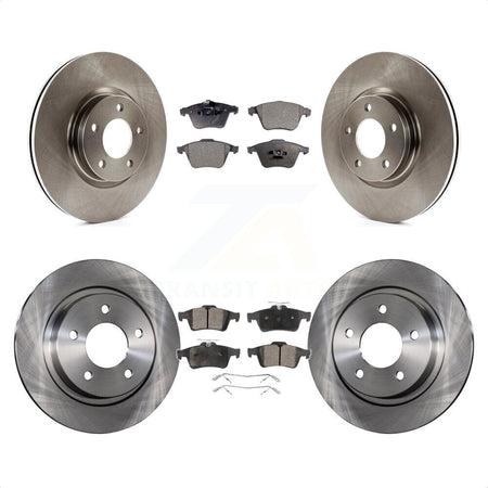 Front Rear Disc Brake Rotors And Semi-Metallic Pads Kit For Mazda 3 K8F-102847 by Transit Auto