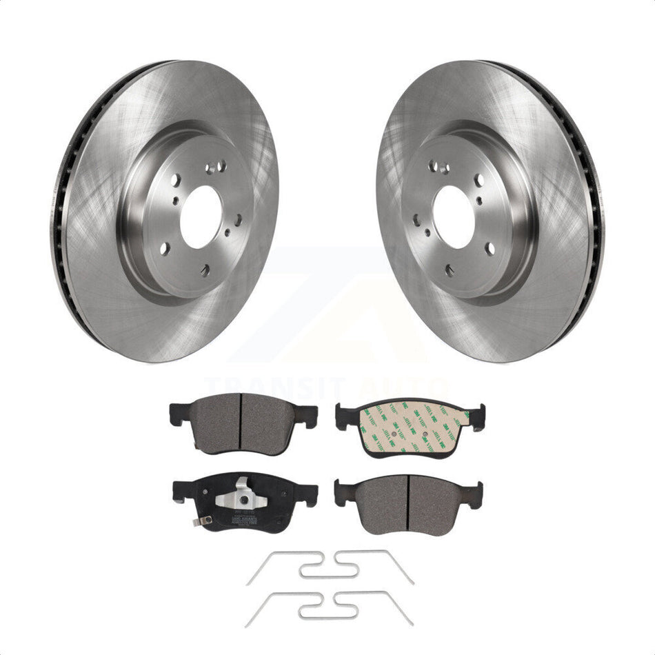 Front Disc Brake Rotors And Semi-Metallic Pads Kit For Honda Accord Acura Civic Integra K8F-102863 by Transit Auto