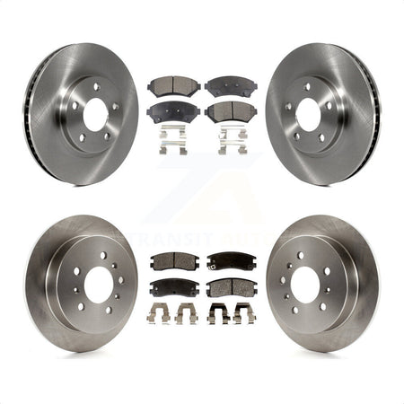 Front Rear Disc Brake Rotors And Semi-Metallic Pads Kit For Chevrolet Impala Monte Carlo Oldsmobile Intrigue K8F-102865 by Transit Auto