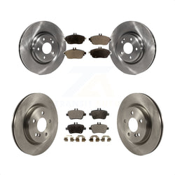 Front Rear Disc Brake Rotors And Semi-Metallic Pads Kit For Mercedes-Benz GLA250 CLA250 INFINITI QX30 K8F-102875