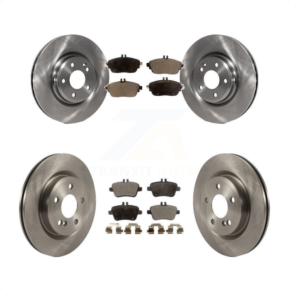 Front Rear Disc Brake Rotors And Semi-Metallic Pads Kit For Mercedes-Benz GLA250 CLA250 INFINITI QX30 K8F-102875 by Transit Auto