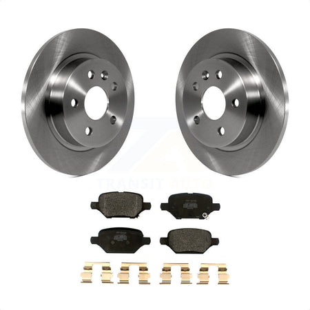 Rear Disc Brake Rotors And Semi-Metallic Pads Kit For 2018-2022 Chevrolet Trax Buick Encore K8F-103004 by Transit Auto