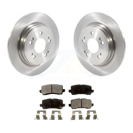 Rear Disc Brake Rotors And Semi-Metallic Pads Kit For 2014-2020 Acura RLX K8F-103005 by Transit Auto