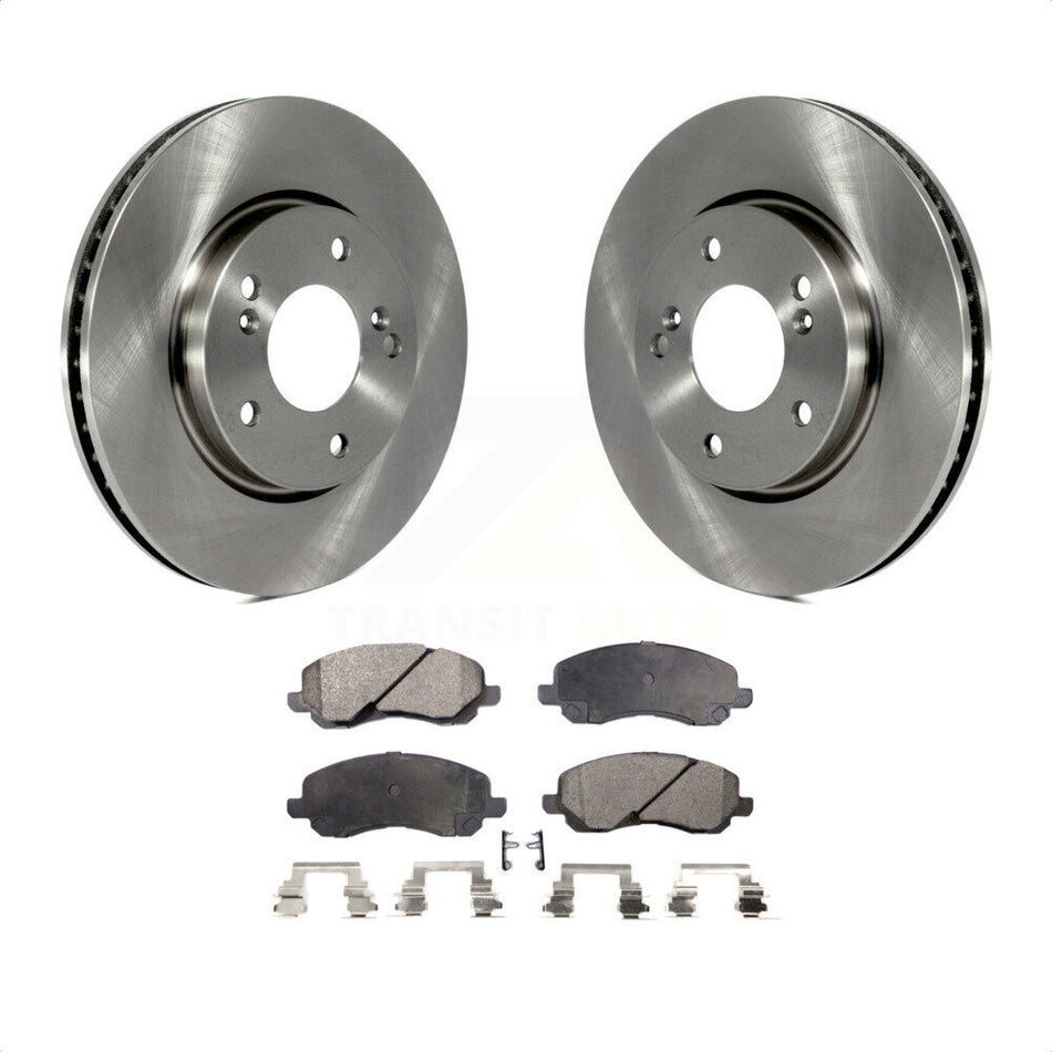 Front Disc Brake Rotors And Semi-Metallic Pads Kit For Mitsubishi Galant K8F-103006 by Transit Auto