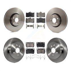 Front Rear Disc Brake Rotors And Semi-Metallic Pads Kit (6Pc) For Lexus IS350 GS350 GS430 GS450h GS460 K8F-103039