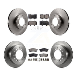 Front Rear Disc Brake Rotors And Semi-Metallic Pads Kit For Toyota 4Runner Lexus GX470 K8F-103093