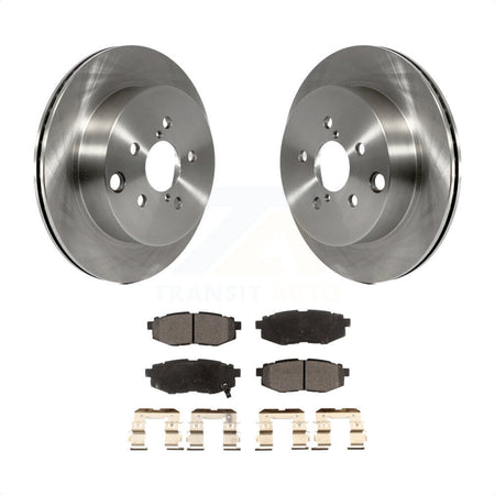 Rear Disc Brake Rotors And Semi-Metallic Pads Kit For 2014-2018 Subaru Forester 2.0L K8F-103102 by Transit Auto