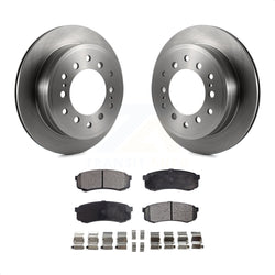 Rear Disc Brake Rotors And Semi-Metallic Pads Kit For Toyota 4Runner Sequoia FJ Cruiser Lexus GX470 K8F-103107