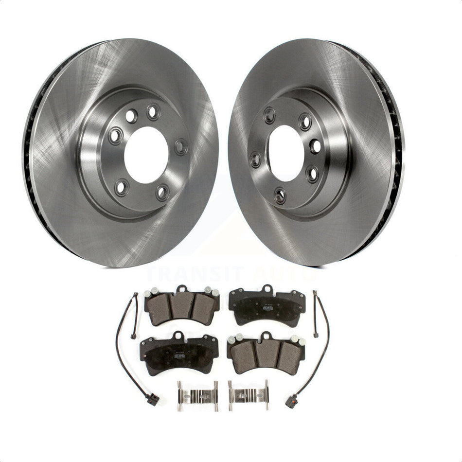 Front Disc Brake Rotors And Semi-Metallic Pads Kit For Audi Q7 Porsche Cayenne Volkswagen Touareg K8F-103119 by Transit Auto