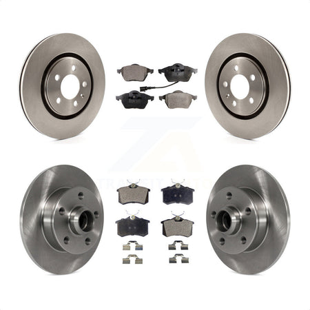 Front Rear Disc Brake Rotors And Semi-Metallic Pads Kit For 1996 Volkswagen Passat 2.8L K8F-103128 by Transit Auto