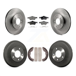 Front Rear Disc Brake Rotors Semi-Metallic Pads And Drum Kit For Ford Escape Mercury Mariner Mazda Tribute K8F-103216
