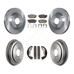 Front Rear Disc Brake Rotors Semi-Metallic Pads And Drum Kit For Hyundai Accent Kia Rio Rio5 K8F-103368