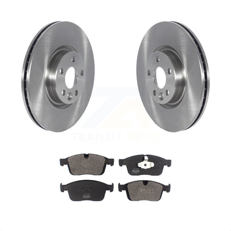 Front Disc Brake Rotors And Semi-Metallic Pads Kit For Volvo XC60 K8F-103439 by Transit Auto