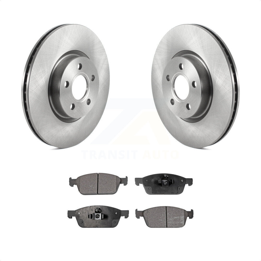 Front Disc Brake Rotors And Semi-Metallic Pads Kit For Ford Connect K8F-103448 by Transit Auto