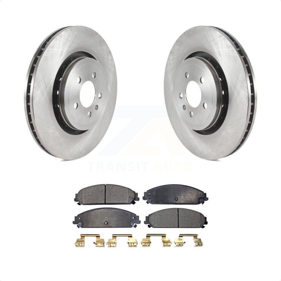 Front Disc Brake Rotors And Semi-Metallic Pads Kit For Dodge Charger With 355mm Diameter Rotor K8F-103449 by Transit Auto