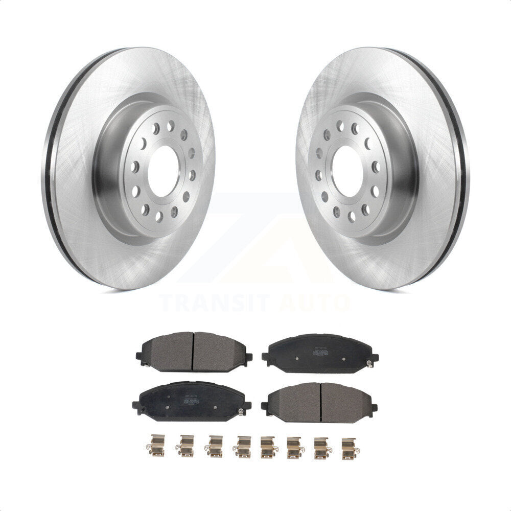 Front Disc Brake Rotors And Semi-Metallic Pads Kit For Ram 1500 K8F-103457 by Transit Auto