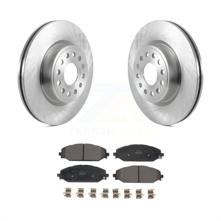 Front Disc Brake Rotors And Semi-Metallic Pads Kit For Ram 1500 K8F-103457 by Transit Auto