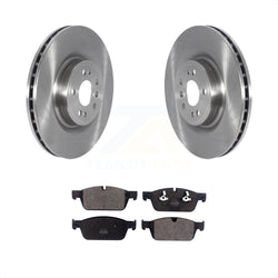 Front Disc Brake Rotors And Semi-Metallic Pads Kit For 2017 Mercedes-Benz GLS350d K8F-103460