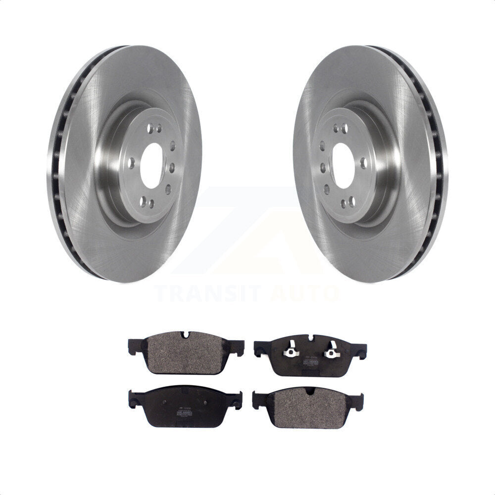 Front Disc Brake Rotors And Semi-Metallic Pads Kit For 2017 Mercedes-Benz GLS350d K8F-103460 by Transit Auto
