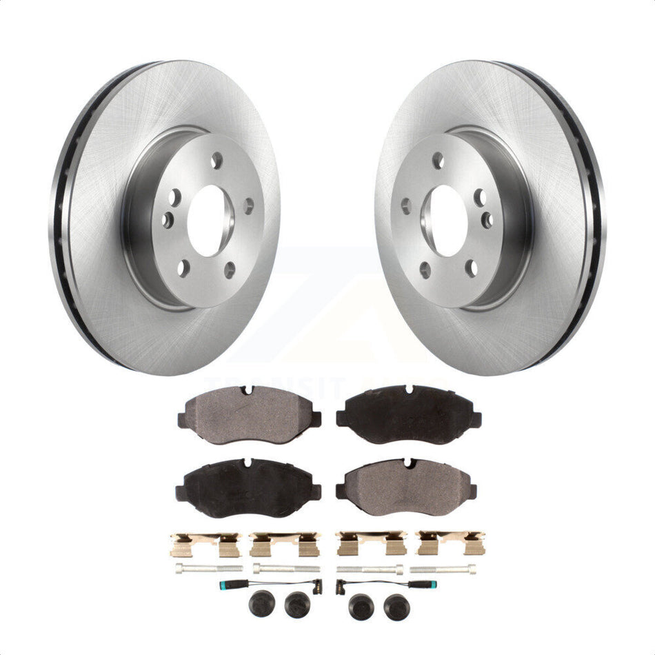 Front Disc Brake Rotors And Semi-Metallic Pads Kit For 2016-2020 Mercedes-Benz Metris K8F-103463 by Transit Auto