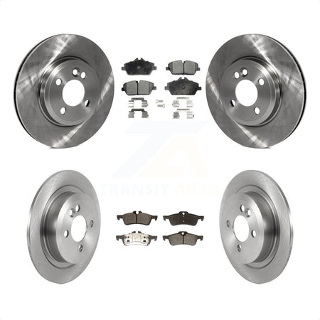 Front Rear Disc Brake Rotors And Semi-Metallic Pads Kit For 2007-2008 Mini Cooper Convertible With 280mm Diameter Rotor K8F-103487 by Transit Auto