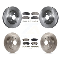 Front Rear Disc Brake Rotors And Semi-Metallic Pads Kit For 2016-2019 Toyota Mirai K8F-103494