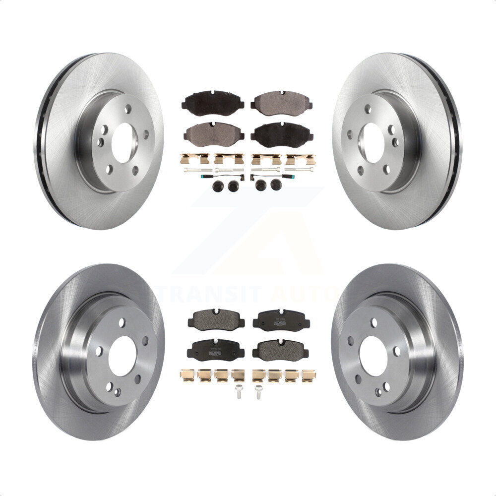 Front Rear Disc Brake Rotors And Semi-Metallic Pads Kit For 2016-2020 Mercedes-Benz Metris K8F-103509 by Transit Auto