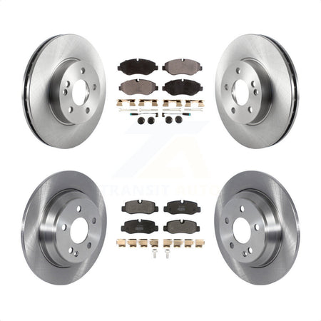 Front Rear Disc Brake Rotors And Semi-Metallic Pads Kit For 2016-2020 Mercedes-Benz Metris K8F-103509 by Transit Auto